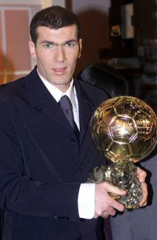 zizou et son ballon d'or